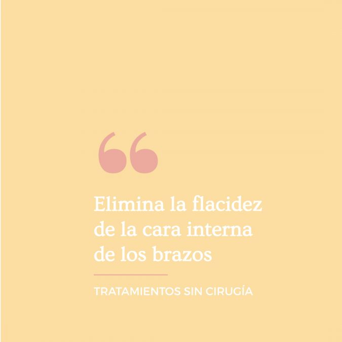 Elimina la flacidez de la cara interna de los brazos Tratamientos sin cirugía