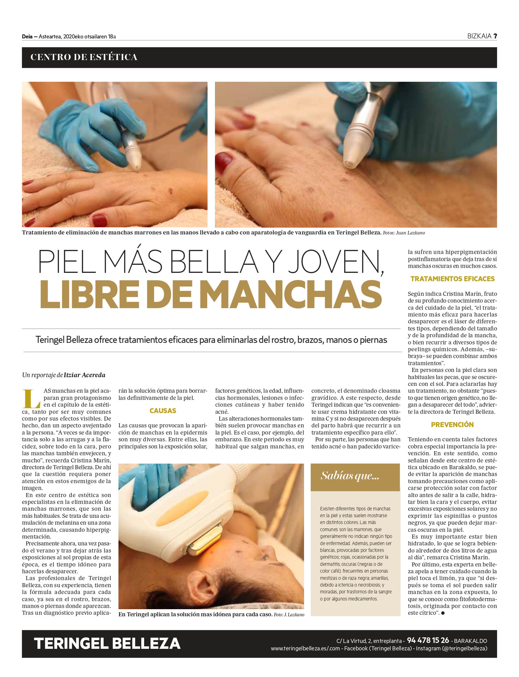 Reportaje Deia manchas